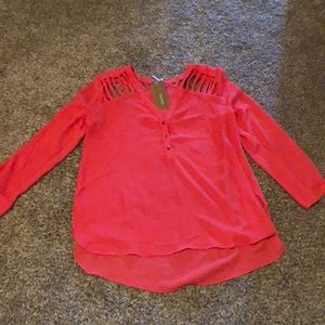Chiffon hi low top